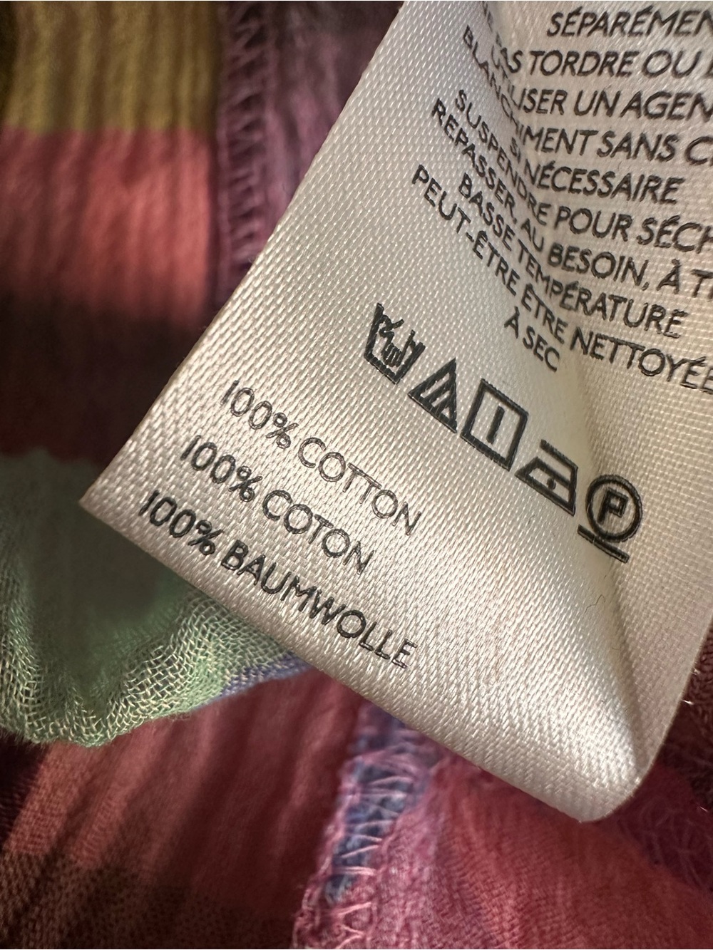 Pilcro Long-Sleeve Mixed Madras Plaid Oversized Buttondown Shirt - Picture 7 of 7